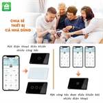 Công Tắc Cảm Ứng Datic – 2 Nút Kèm Ổ Cắm Màu Đen
