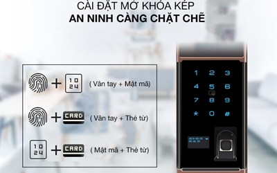 Những mẫu khóa thông minh Kaadas mới với thiết kế sang trọng nhất từ Đức