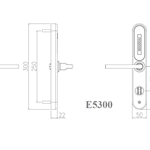 Khóa Điện Tử Cửa Nhôm Kính Kadol KD-300