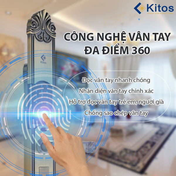 Khóa điện tử tân cổ điển Kitos KT-C200