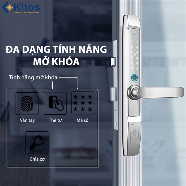 Khóa vân tay cửa nhôm Xingfa Kitos KT-AL520 – II