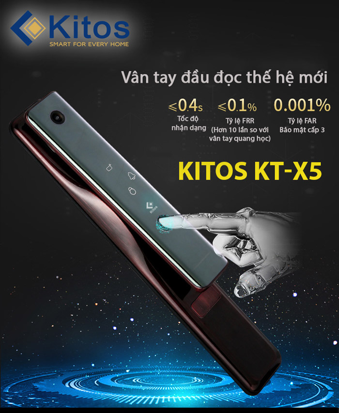 Khóa cửa vân tay cao cấp KT_X5