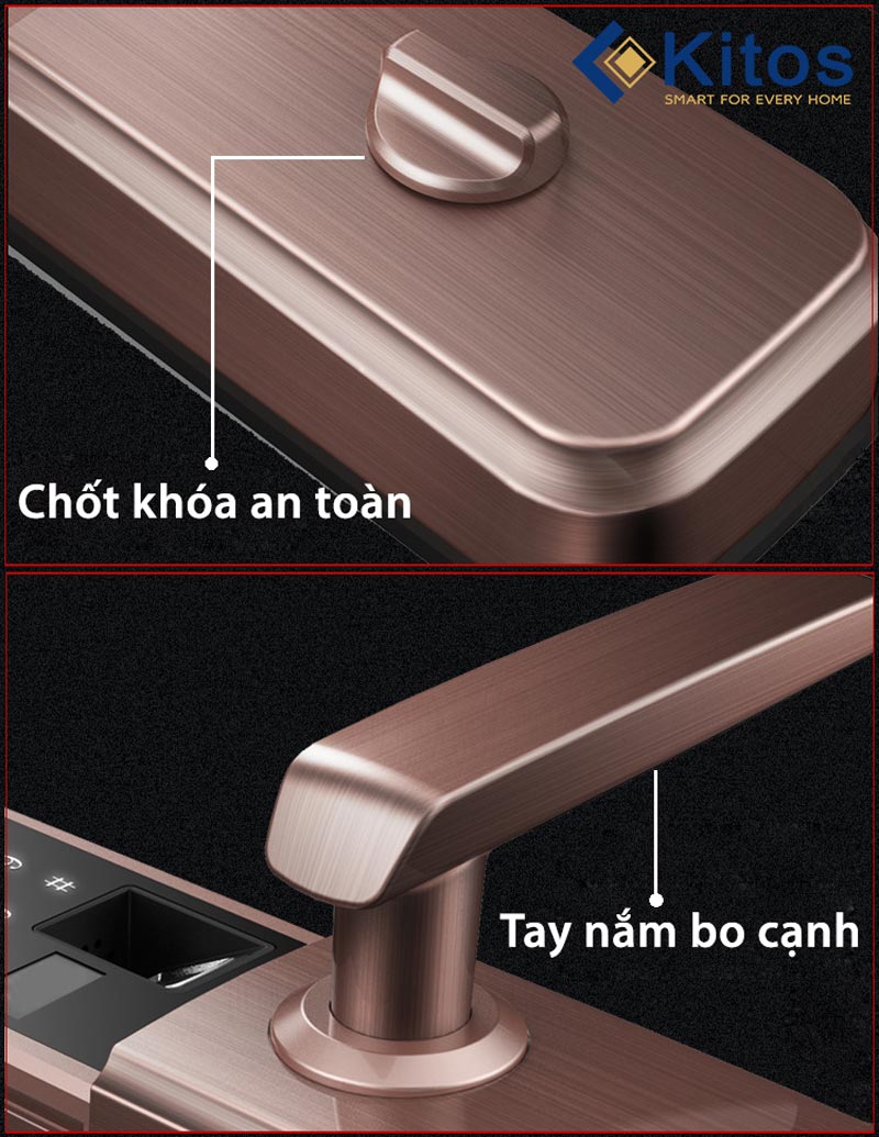 Khóa cửa vân tay chống nước Kitos DL07