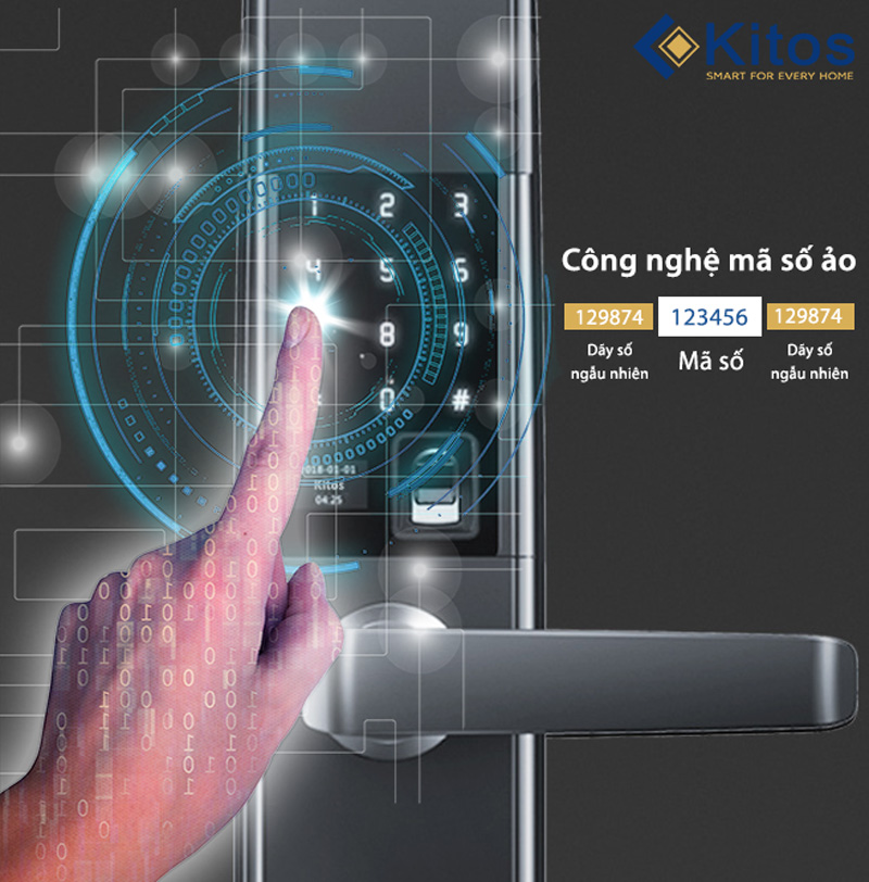 Khóa cửa vân tay chống nước Kitos DL07
