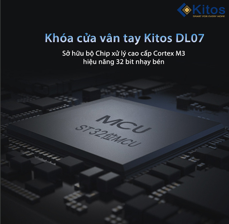 Khóa cửa vân tay chống nước Kitos DL07