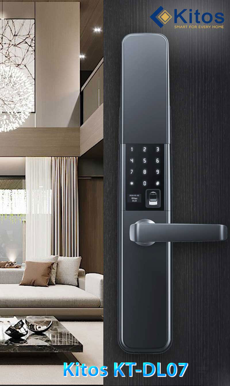 Khóa cửa vân tay chống nước Kitos DL07