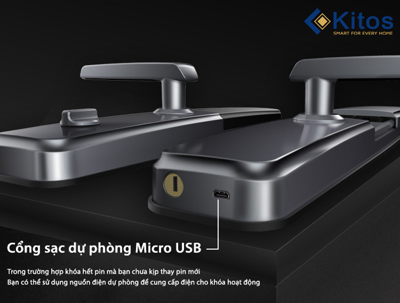 Khóa cửa vân tay chống nước Kitos DL07