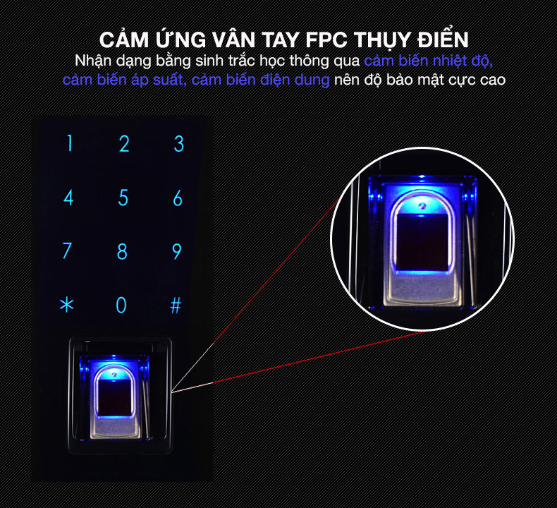 Khóa điện tử Kaadas 6001- 3 Khóa điện tử Kaadas 6001- 3