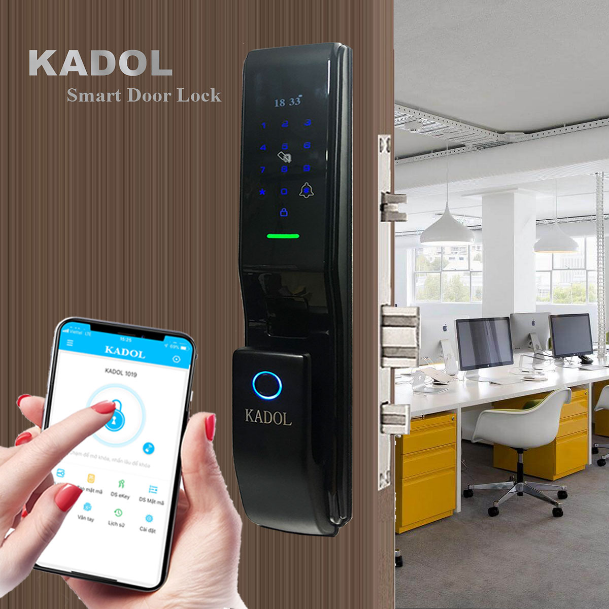 khóa vân tay mở từ xa