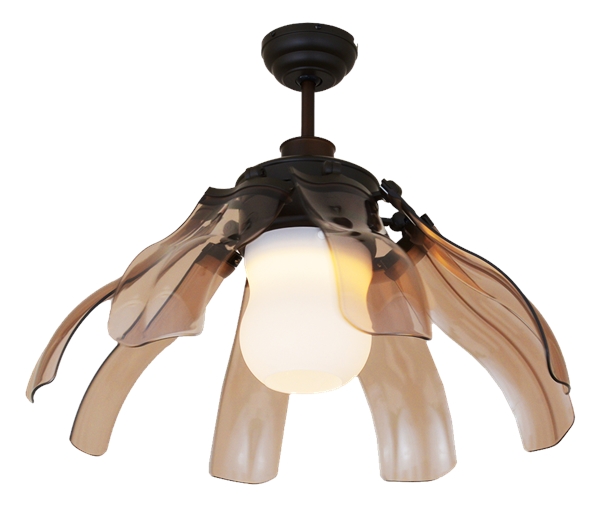 Quạt được trang bị thêm đèn led với 3 chế độ màu